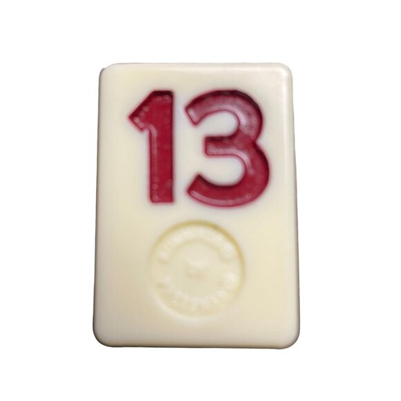 Pressman Rummikub Red 13 Tile Original Replacement Game Piece Smooth Back u - Picture 1 of 2